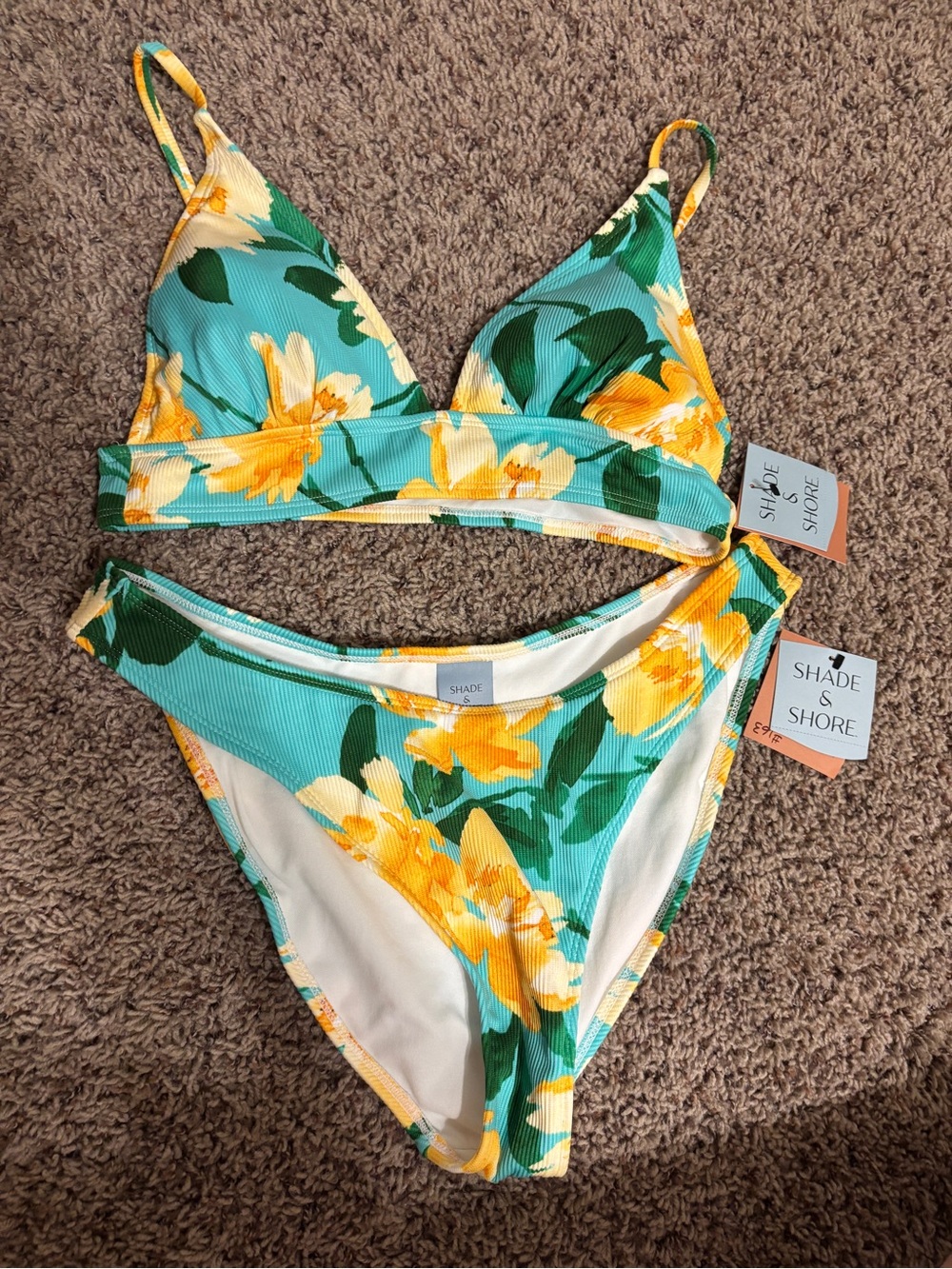 NWT Shade and Shore size L bikini set